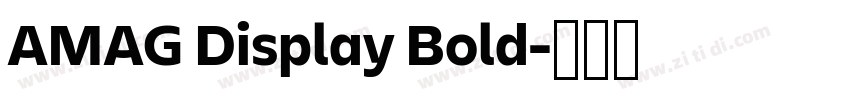 AMAG Display Bold字体转换